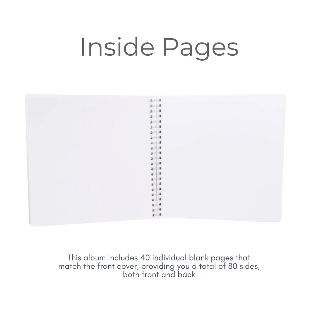 Chic Editorial Personalised Birthday Scrapbook Album - Serif & Script (8x8") - Make It Personal Gift Co