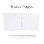 Chic Editorial Personalised Birthday Scrapbook Album - Serif & Script (8x8") - Make It Personal Gift Co