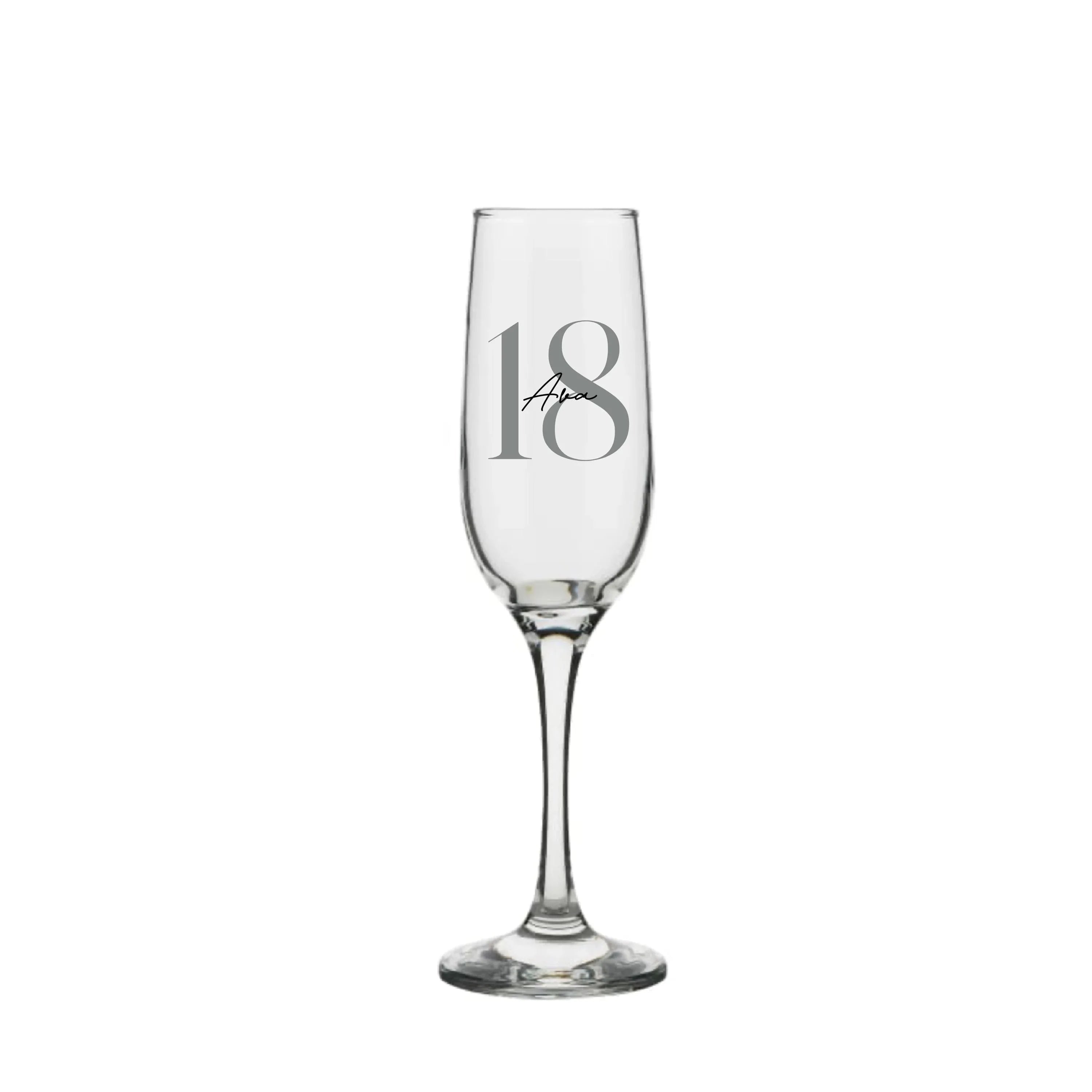 Chic Personalised Champagne Flute 215ml - Make It Personal Gift Co