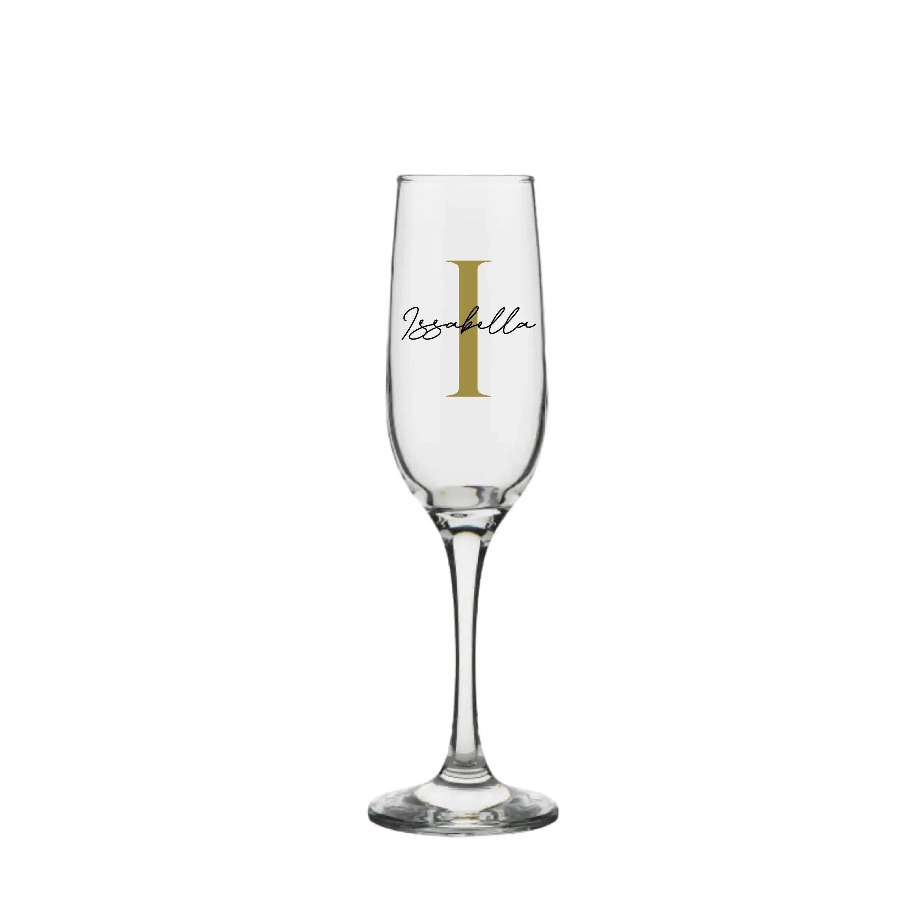 Chic Personalised Champagne Flute 215ml - Make It Personal Gift Co