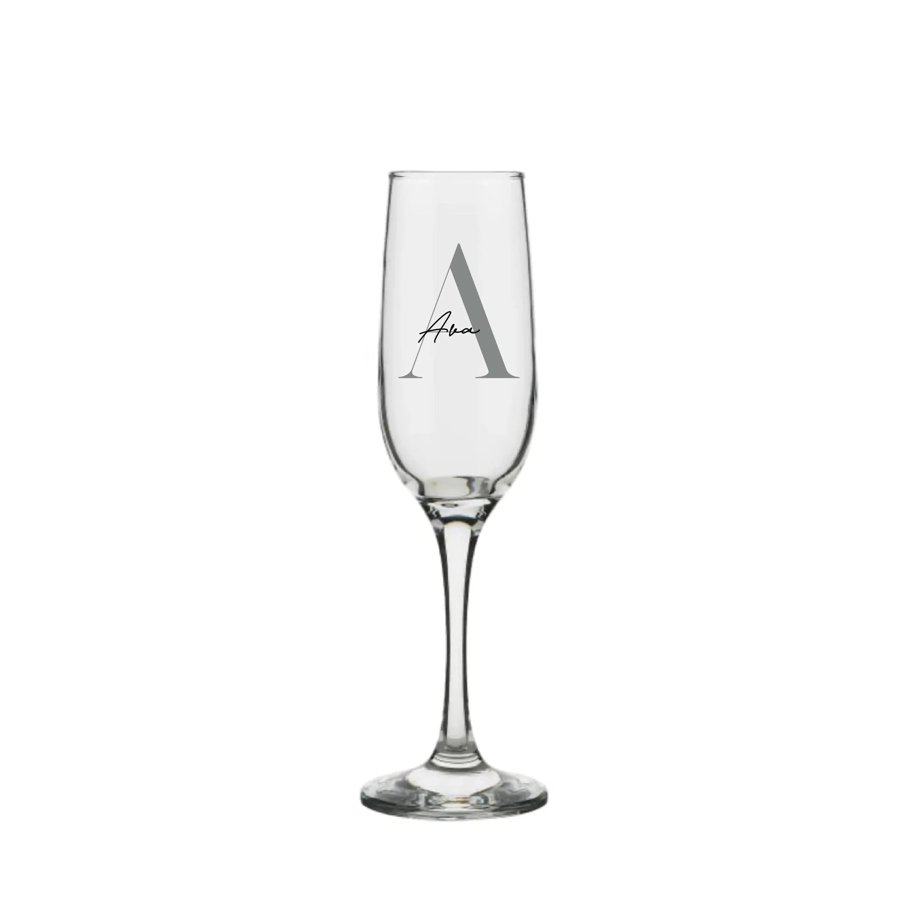 Chic Personalised Champagne Flute 215ml - Make It Personal Gift Co
