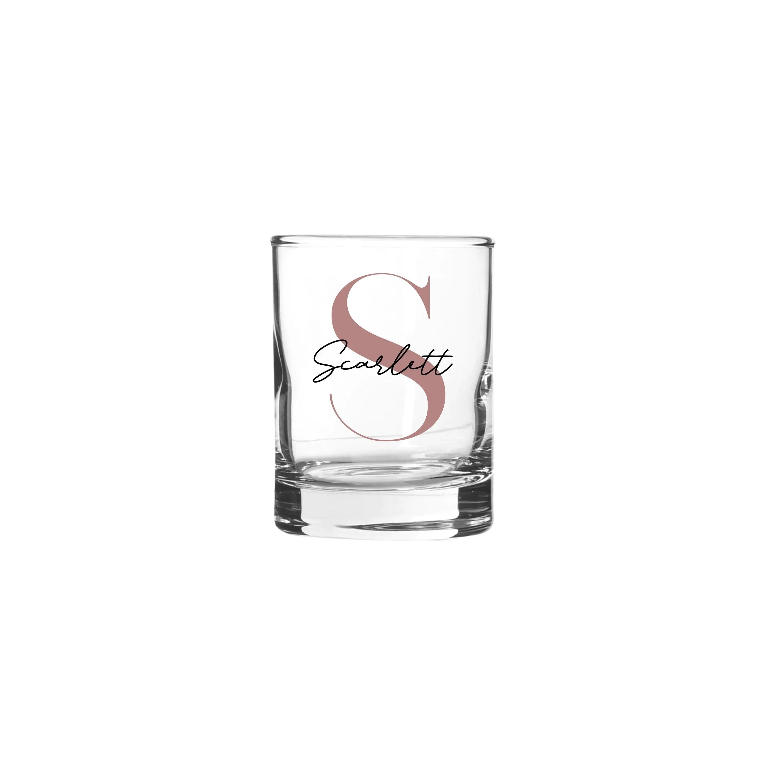 Chic Personalised Straight Shot Glass 65ml - Make It Personal Gift Co