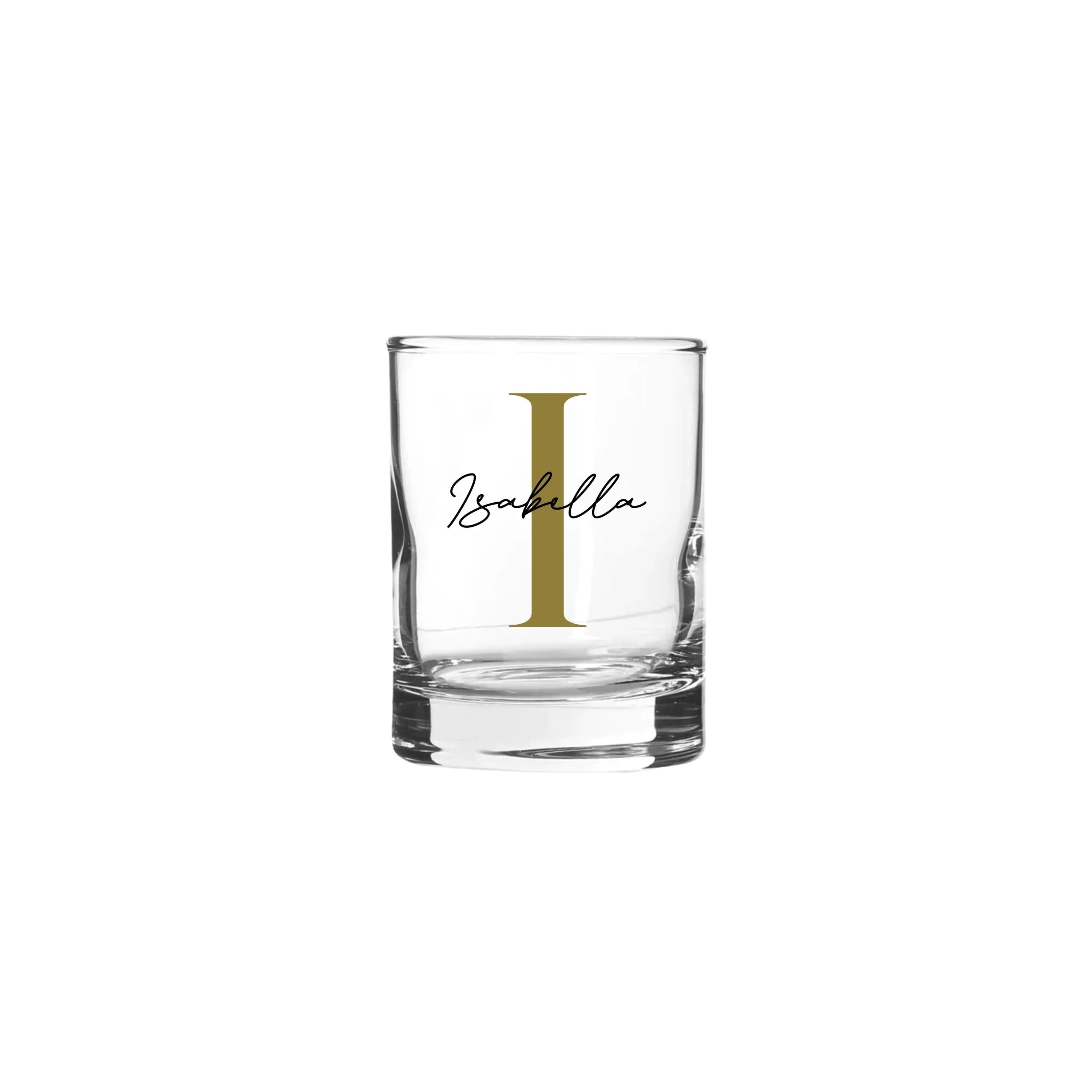 Chic Personalised Straight Shot Glass 65ml - Make It Personal Gift Co