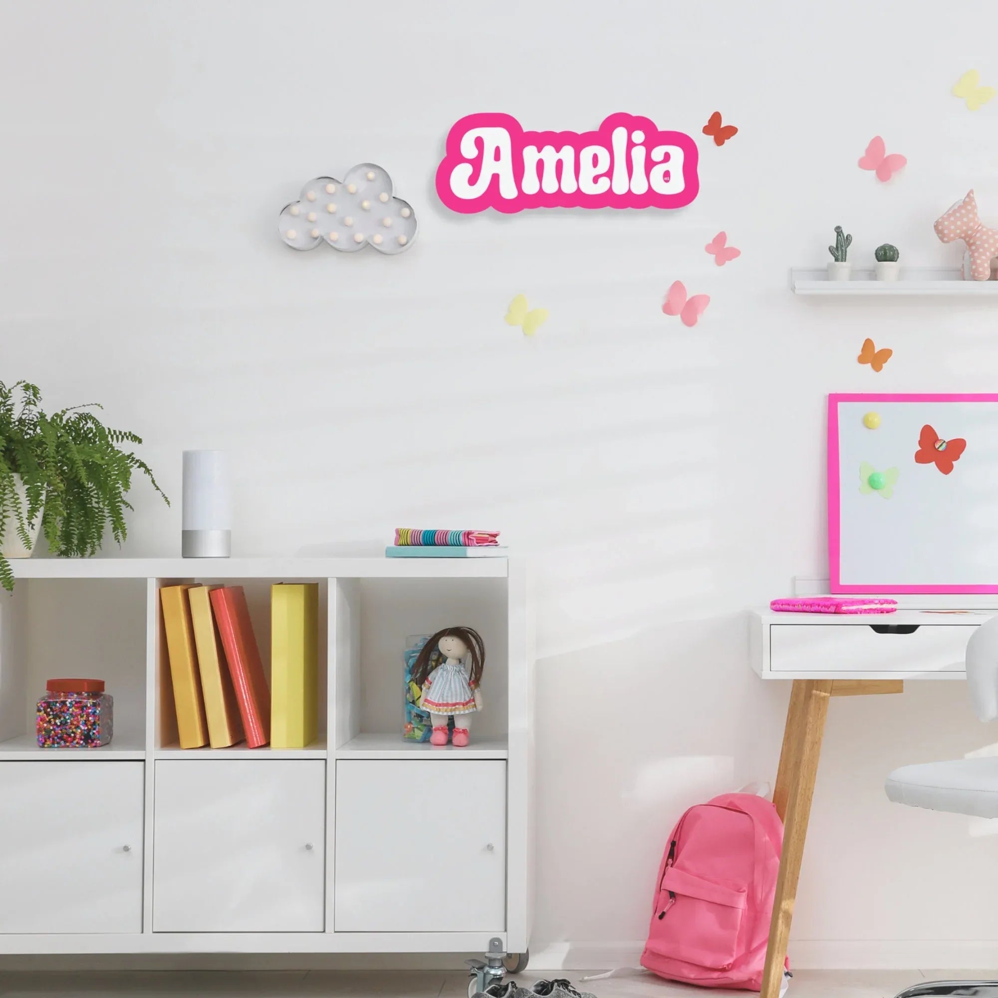 Custom Acrylic Kids Name Plaque – Bespoke Nursery Wall Art - Make It Personal Gift Co