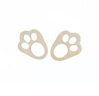 Easter Bunny Footprint Stencils | Set of 2 Plywood Templates - Make It Personal Gift Co