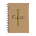 Editorial Personalised A5 Spiral Notebook | 160 Page 1000gsm Premium Journal - Make It Personal Gift Co