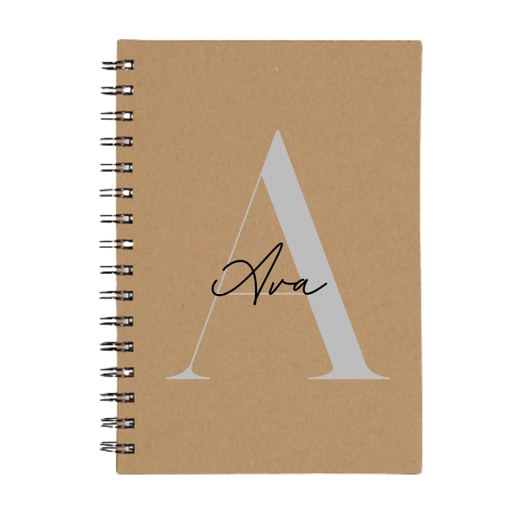 Editorial Personalised A5 Spiral Notebook | 160 Page 1000gsm Premium Journal - Make It Personal Gift Co