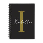 Editorial Personalised A5 Spiral Notebook | 160 Page 1000gsm Premium Journal - Make It Personal Gift Co