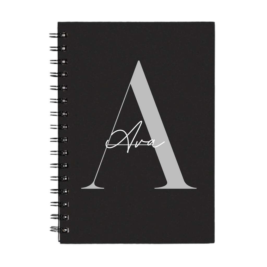 Editorial Personalised A5 Spiral Notebook | 160 Page 1000gsm Premium Journal - Make It Personal Gift Co