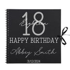Grand Timeless Classic Personalised Birthday Scrapbook Album - Large Age & Name (12x12") - Make It Personal Gift Co