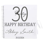 Grand Timeless Classic Personalised Birthday Scrapbook Album - Large Age & Name (12x12") - Make It Personal Gift Co