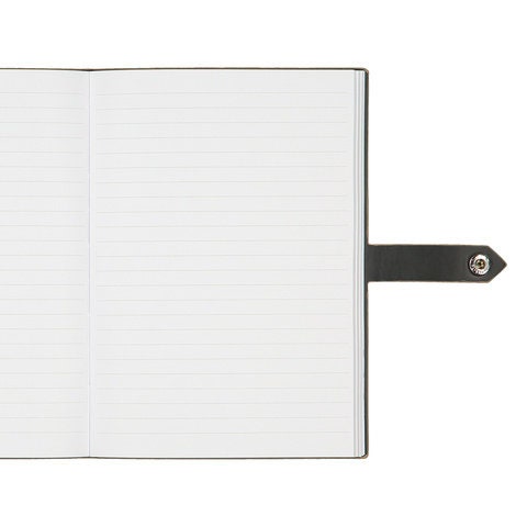 A5 vegan suede personalised notebook inside pages– stylish and practical custom gift idea