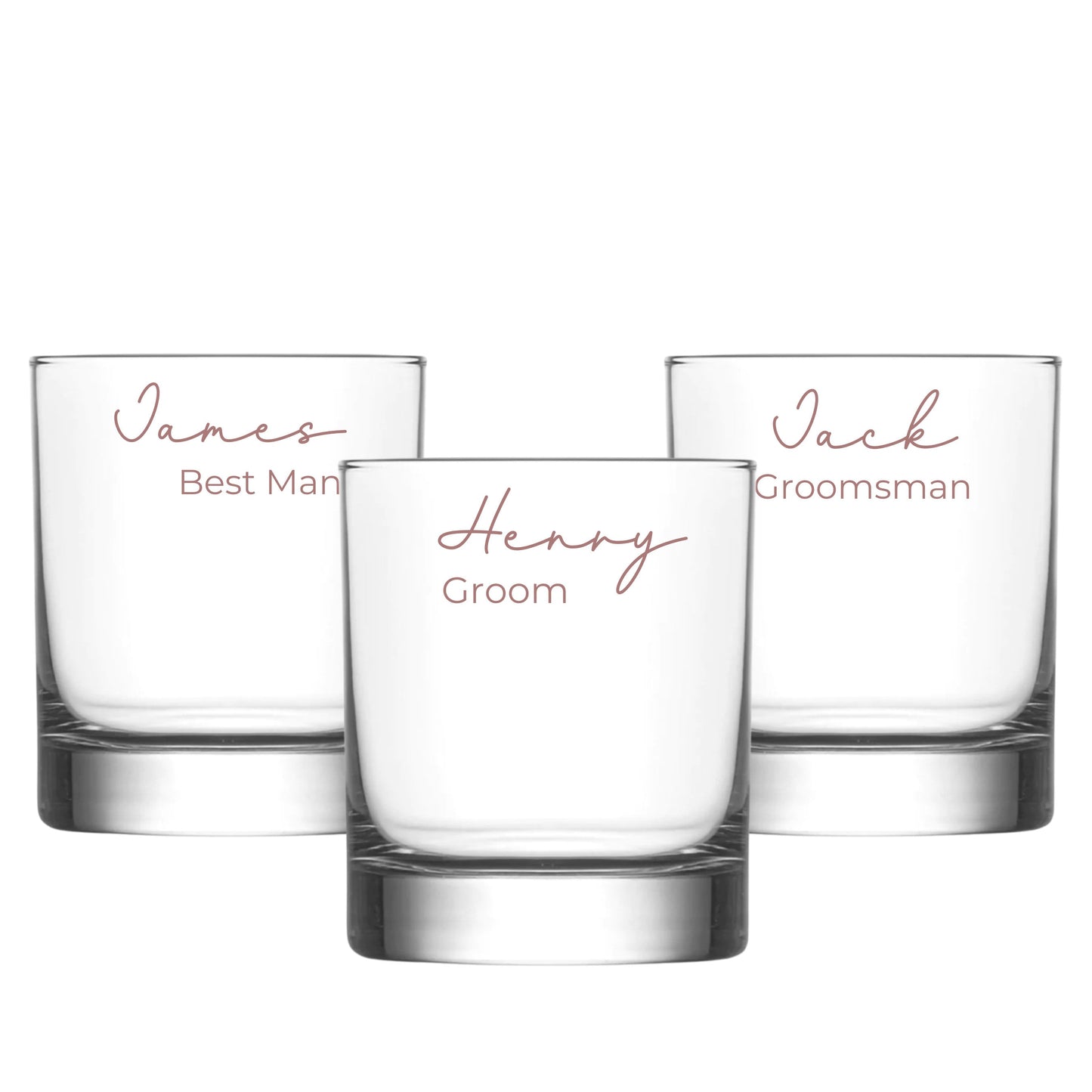 Personalised Groom and Groomsmen Whisky Glasses | Custom Glass | Best Man Gift | Groomsmen Gift | Groom Gift | Gift for Him