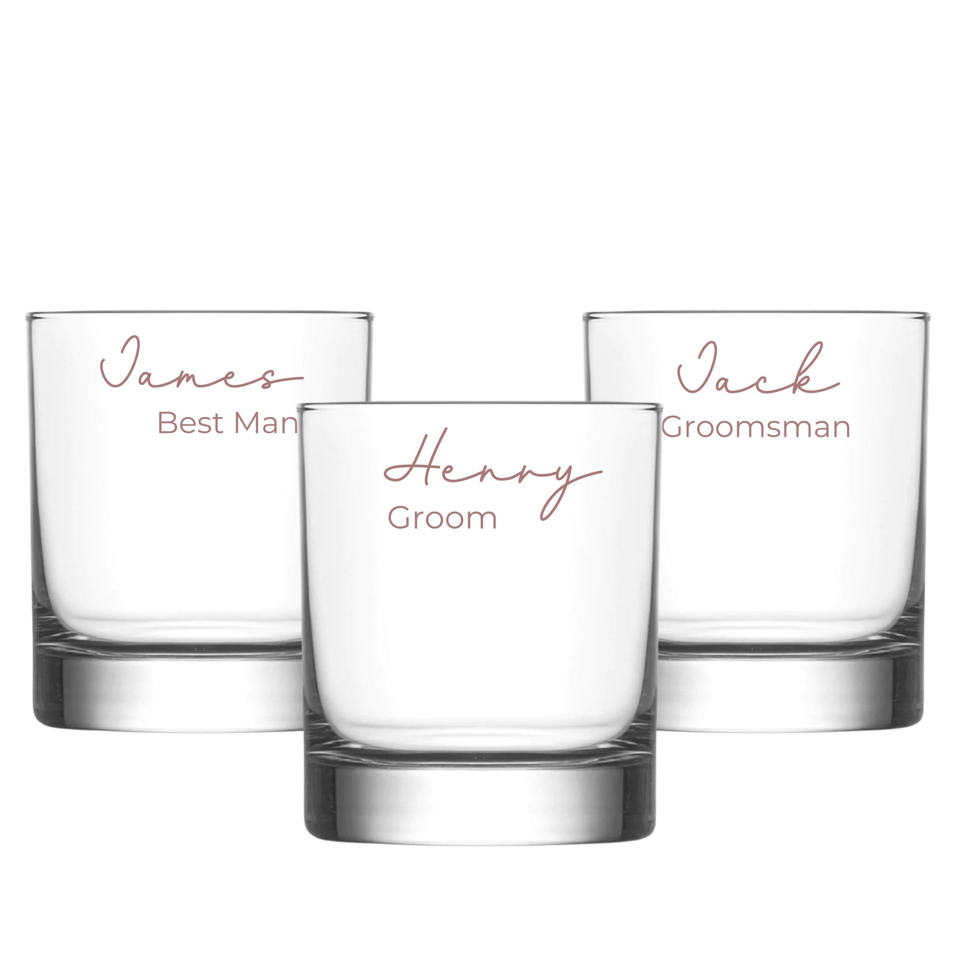 Personalised Groom and Groomsmen Whisky Glasses | Custom Glass | Best Man Gift | Groomsmen Gift | Groom Gift | Gift for Him