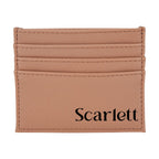 Personalised Tan Vegan Leather Card Wallet