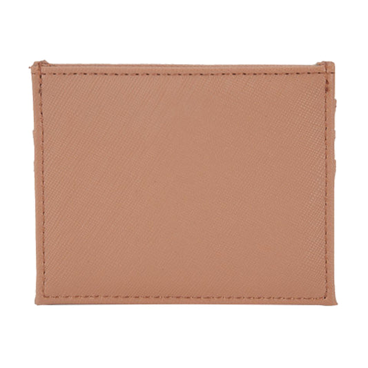 Personalised Name or Initials Tan Vegan Leather Card Wallet | Custom Card Wallet | Bridesmaid Gift | Gift for Him | Gift for Her