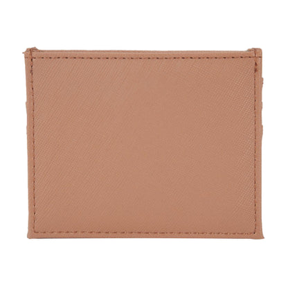 Personalised Name or Initials Tan Vegan Leather Card Wallet | Custom Card Wallet | Bridesmaid Gift | Gift for Him | Gift for Her