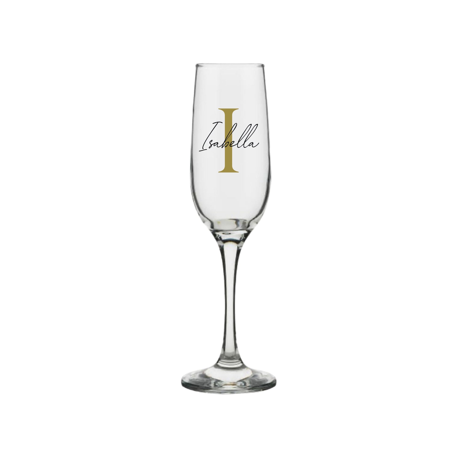Personalised Name and Large Initial/Birthday Milestone Champagne Glass | Personalised Name and Age Wine Glass | | 18th 21st 30th 40th 50th