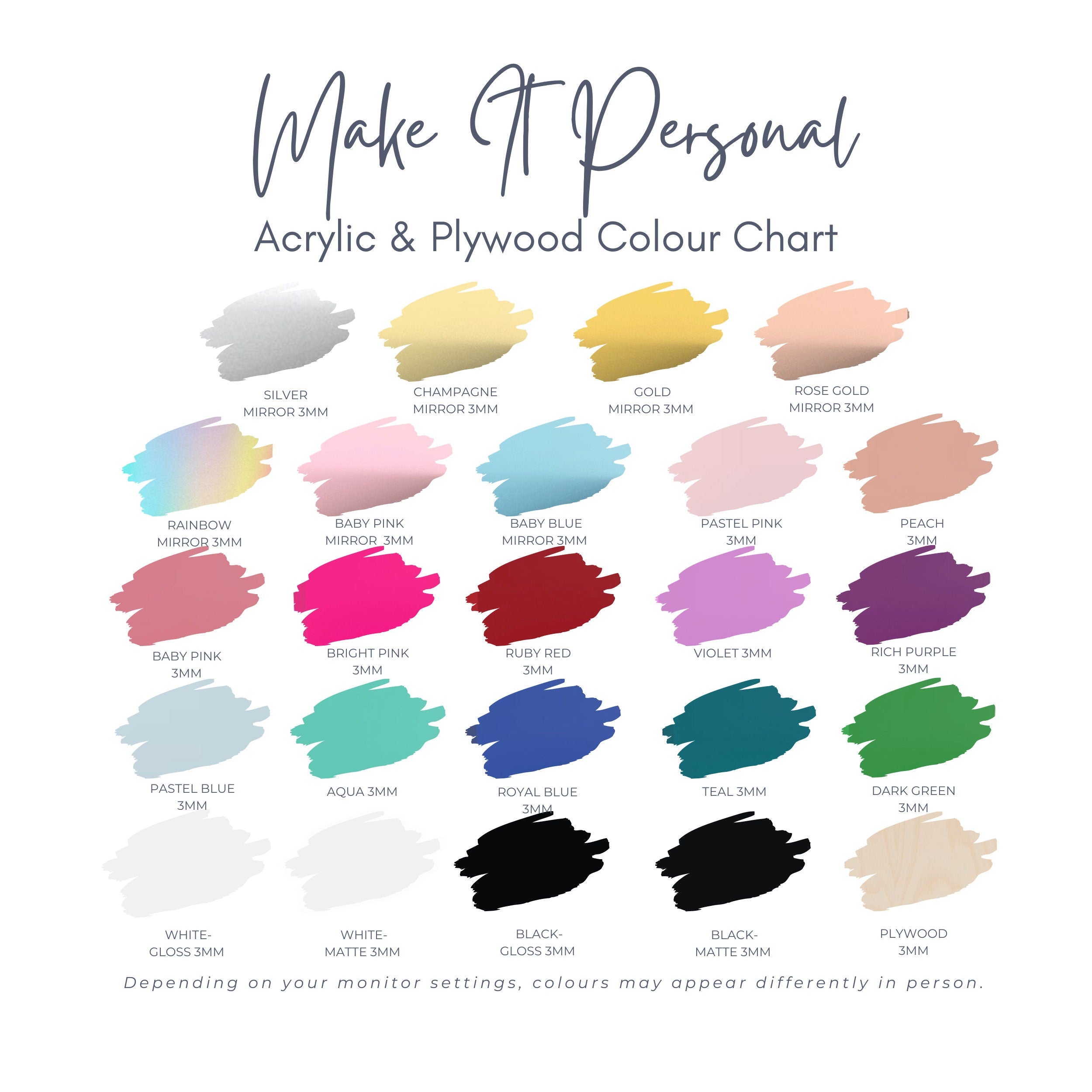 Colour Swatch infographic