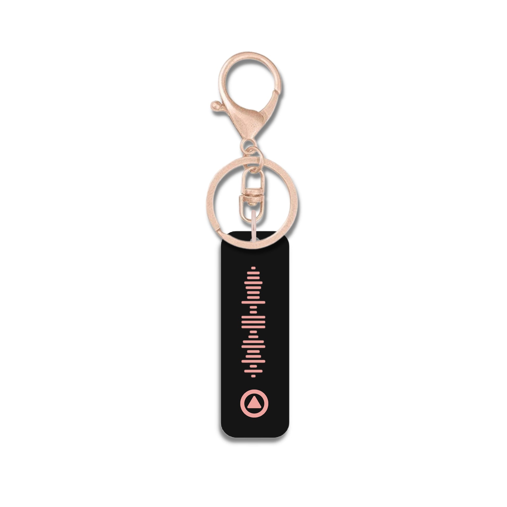 Personalised Black Music QR Code Keyring | Custom Acrylic Scannable QR Code Playlist Keychain | Scan Favourite Song or playlist