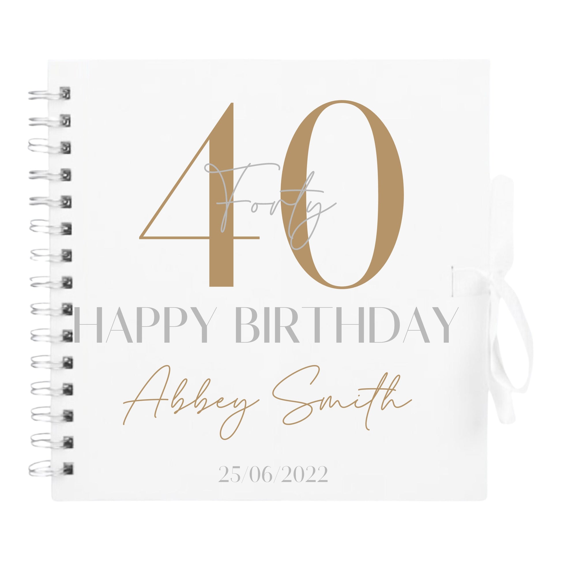 Personalised Birthday Scrapbook | Milestone Guestbook | 18th 21st 30th Birthday Memory Album | Custom Birthday Journal | 20.3 x 20.3cm