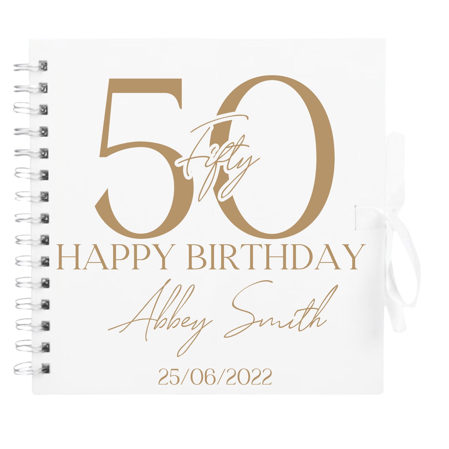 Personalised Birthday Scrapbook | Milestone Guestbook | 18th 21st 30th Birthday Memory Album | Custom Birthday Journal | 20.3 x 20.3cm