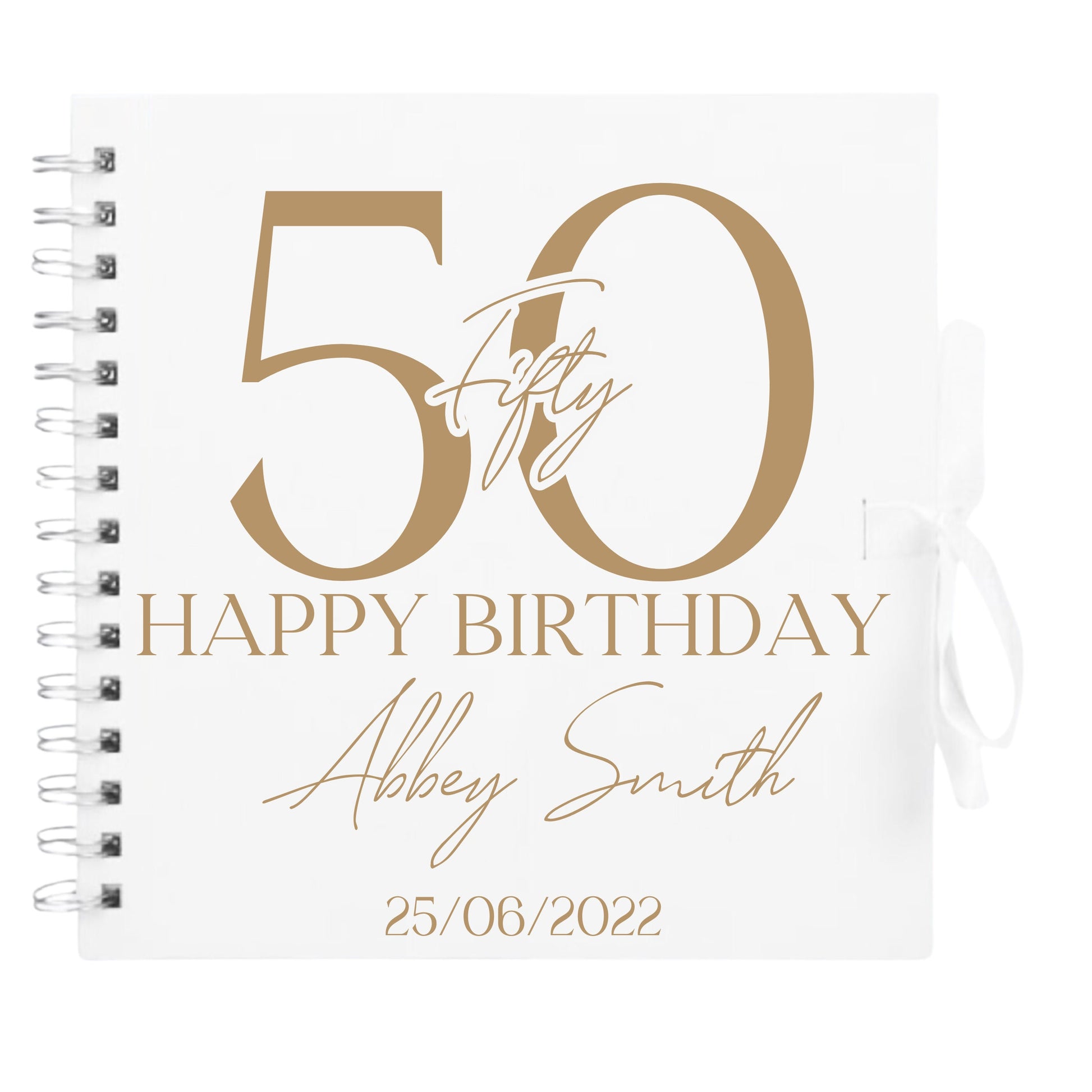 Personalised Birthday Scrapbook | Milestone Guestbook | 18th 21st 30th Birthday Memory Album | Custom Birthday Journal | 20.3 x 20.3cm