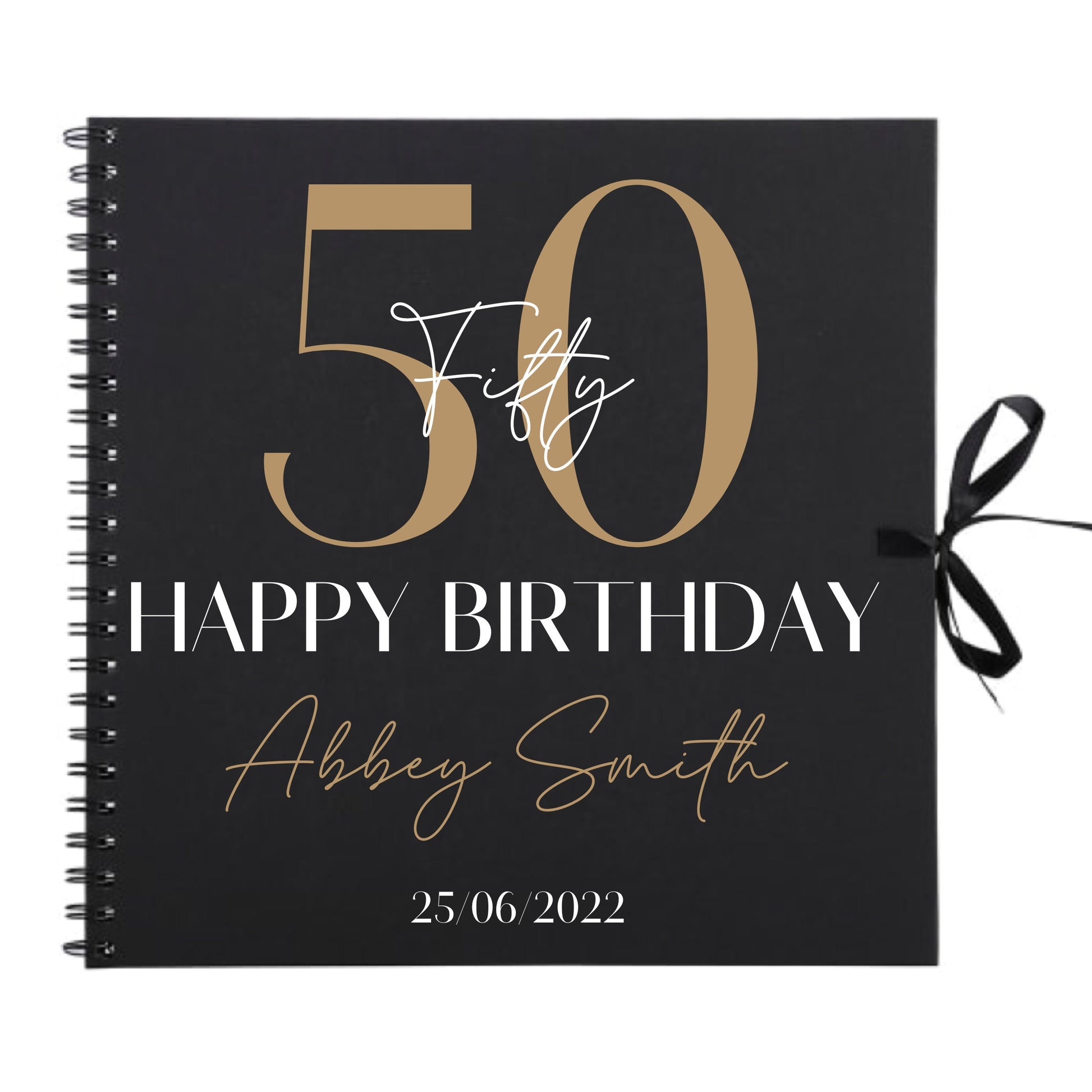 Personalised Birthday Scrapbook | Milestone Guestbook | 18th 21st 30th Birthday Memory Album | Custom Birthday Journal | 30.5 x 30.5cm