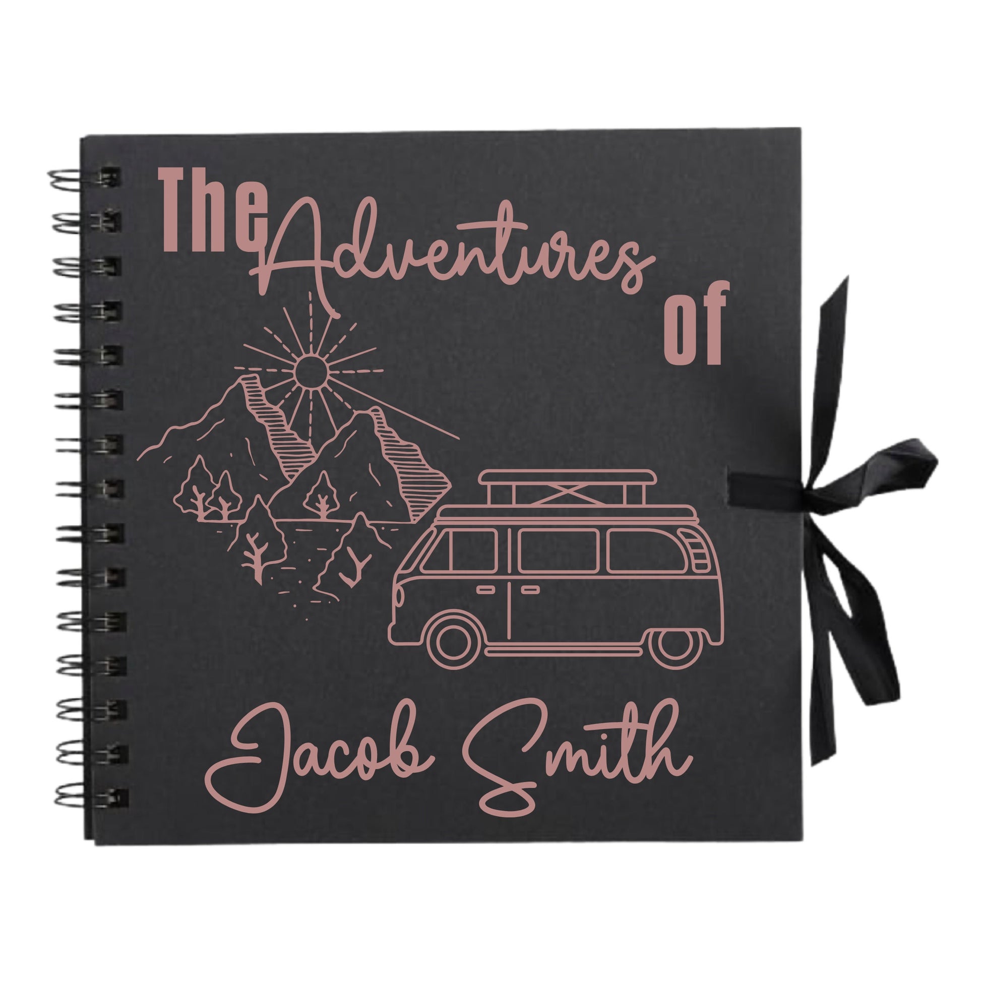 Personalised Travel Scrapbook | Custom Campervan Adventure Photo Album | Couples Memory Book Gift | 20.3 x 20.3cm | 8 x 8 Inch