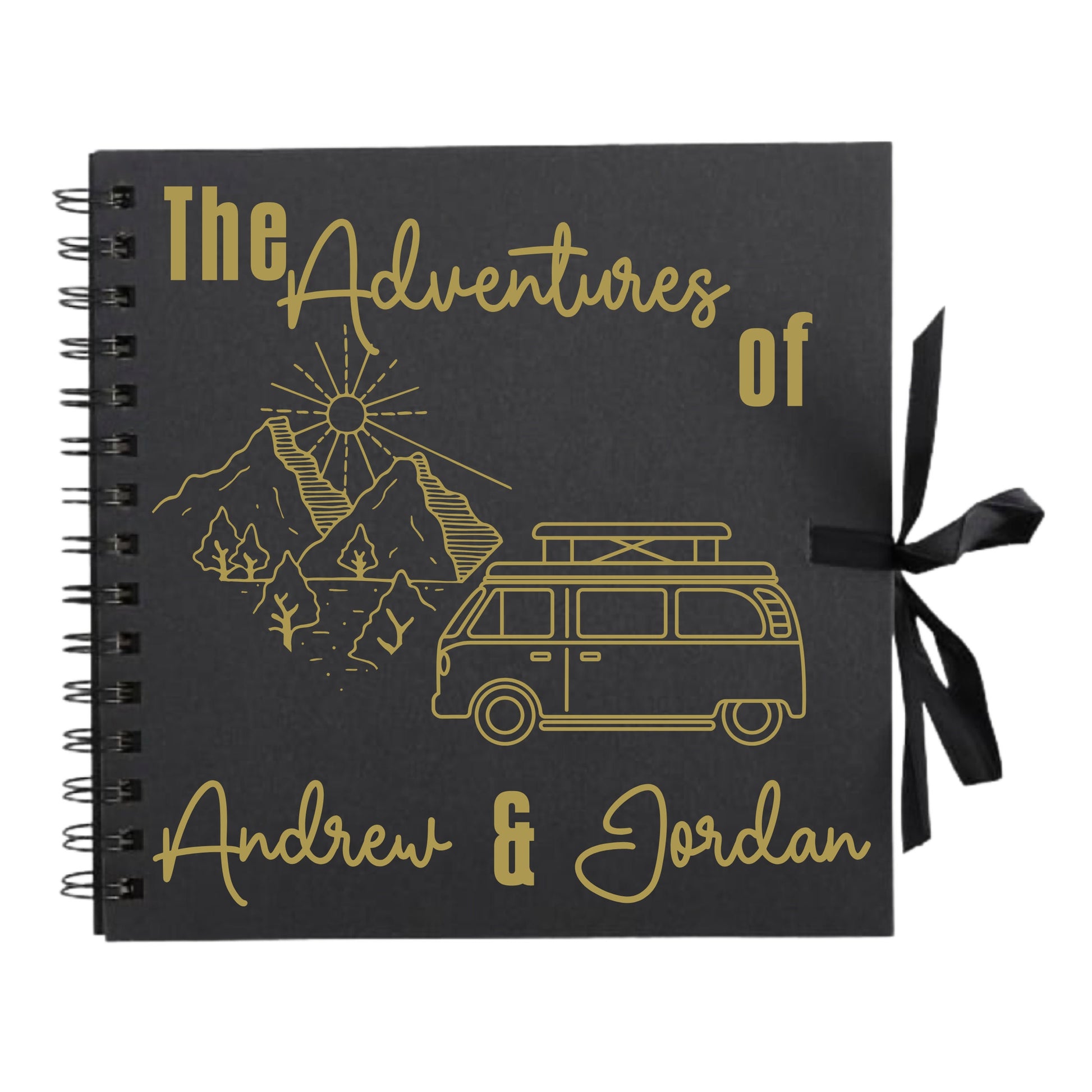 Personalised Travel Scrapbook | Custom Campervan Adventure Photo Album | Couples Memory Book Gift | 20.3 x 20.3cm | 8 x 8 Inch