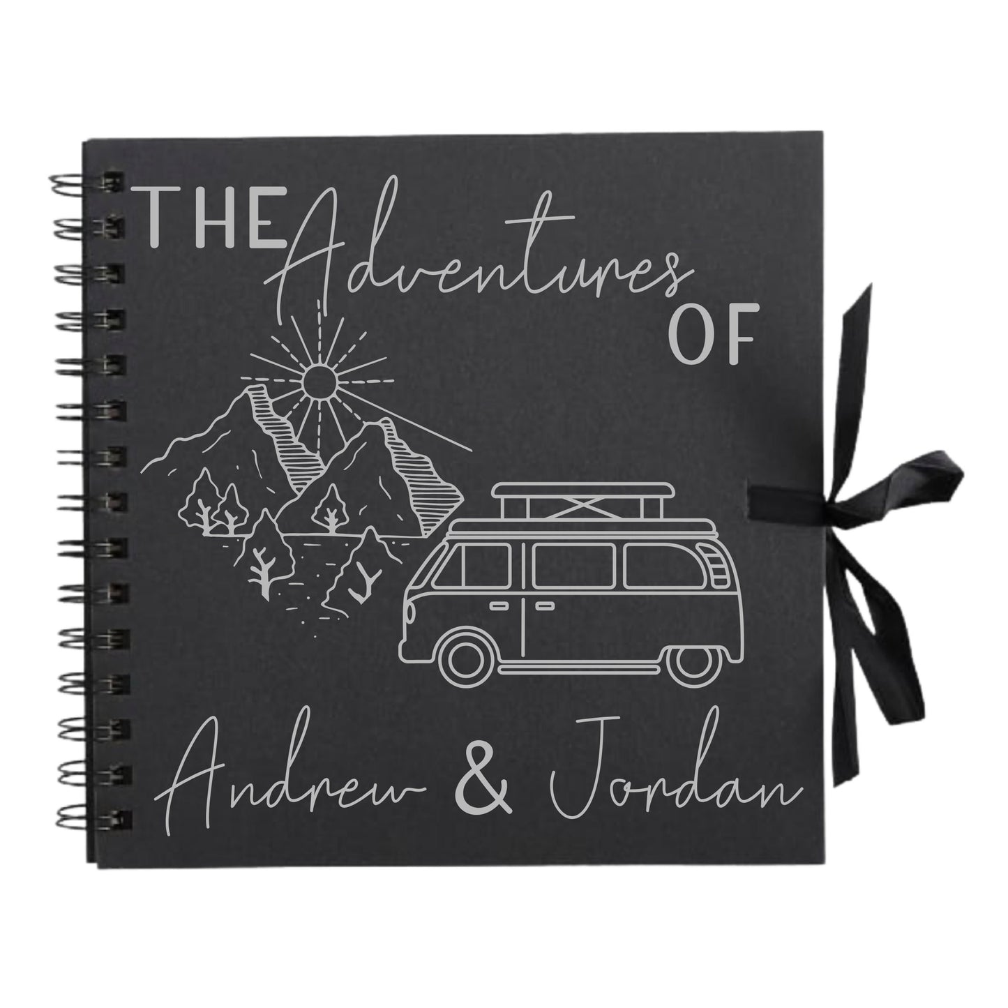Personalised Travel Scrapbook | Custom Campervan Adventure Photo Album | Couples Memory Book Gift | 20.3 x 20.3cm | 8 x 8 Inch
