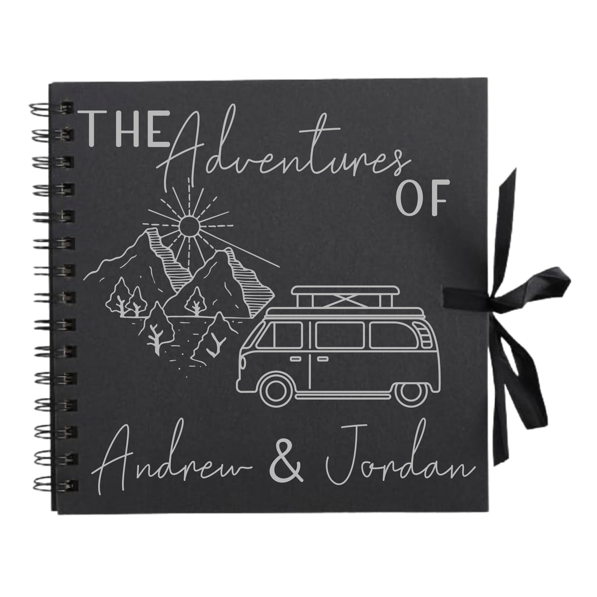 Personalised Travel Scrapbook | Custom Campervan Adventure Photo Album | Couples Memory Book Gift | 20.3 x 20.3cm | 8 x 8 Inch