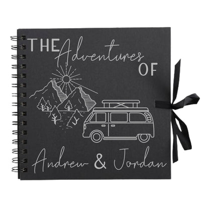 Personalised Travel Scrapbook | Custom Campervan Adventure Photo Album | Couples Memory Book Gift | 20.3 x 20.3cm | 8 x 8 Inch