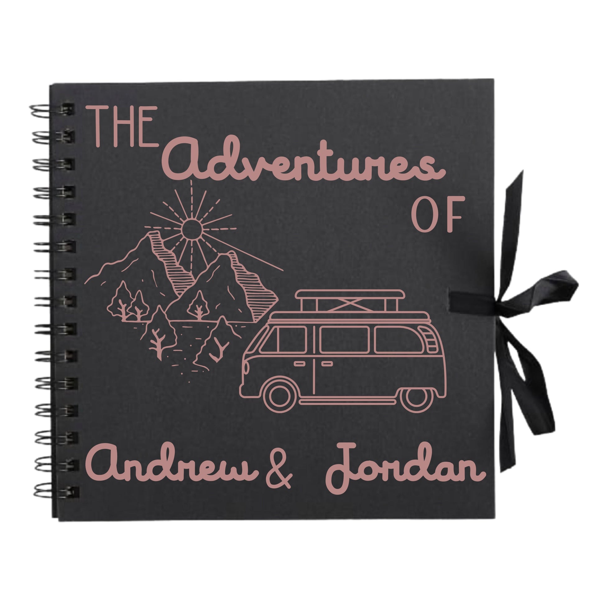 Personalised Travel Scrapbook | Custom Campervan Adventure Photo Album | Couples Memory Book Gift | 20.3 x 20.3cm | 8 x 8 Inch