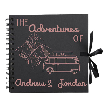 Personalised Travel Scrapbook | Custom Campervan Adventure Photo Album | Couples Memory Book Gift | 20.3 x 20.3cm | 8 x 8 Inch