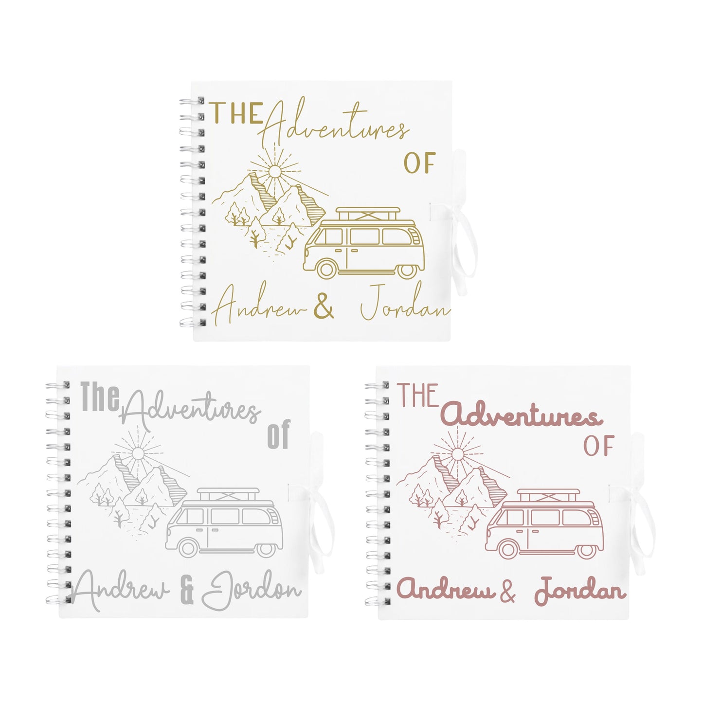 Personalised Travel Scrapbook | Custom Campervan Adventure Photo Album | Couples Memory Book Gift | 20.3 x 20.3cm | 8 x 8 Inch