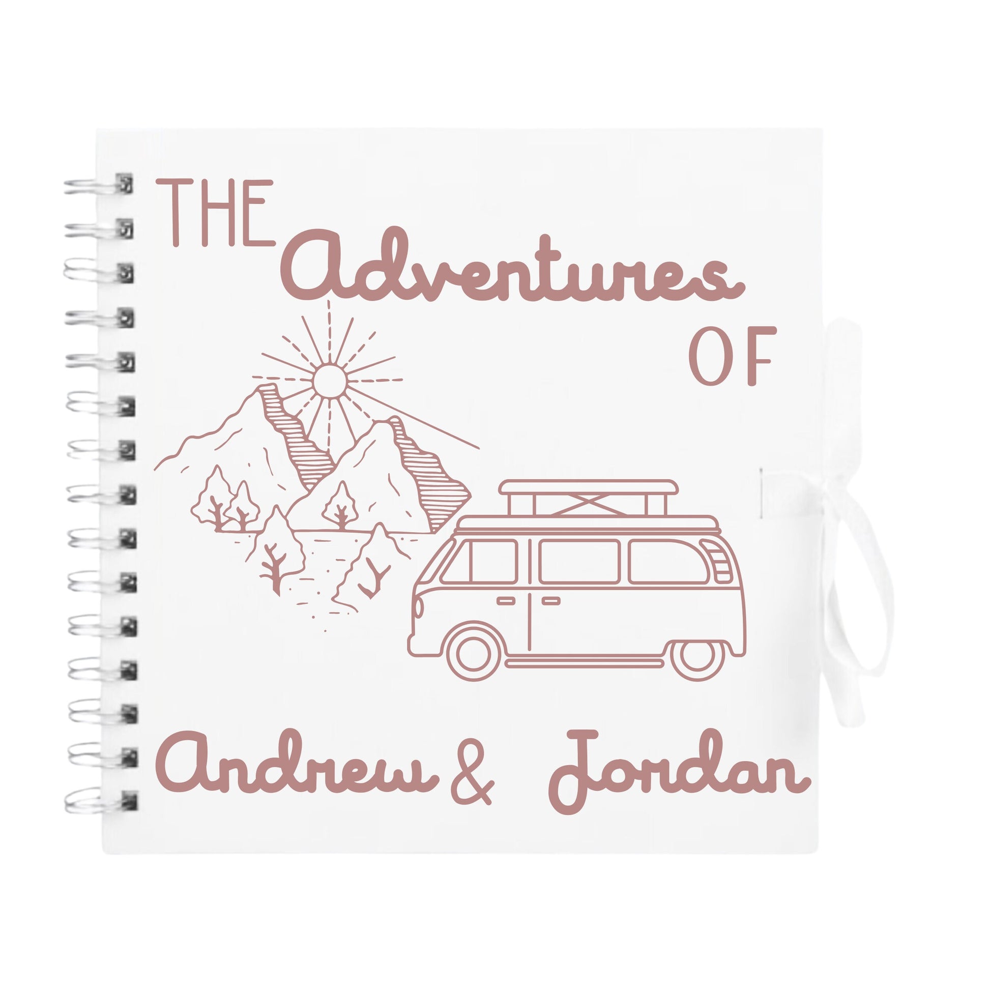 Personalised Travel Scrapbook | Custom Campervan Adventure Photo Album | Couples Memory Book Gift | 20.3 x 20.3cm | 8 x 8 Inch
