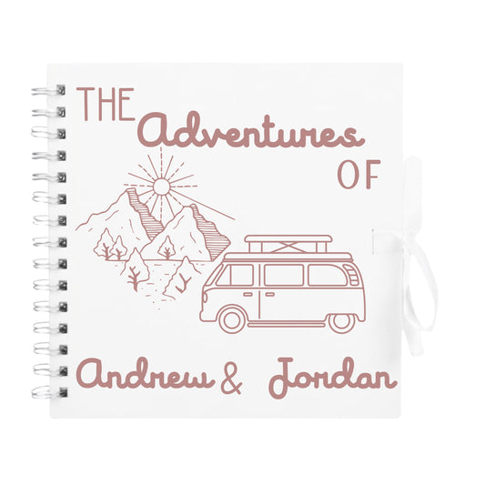 Personalised Travel Scrapbook | Custom Campervan Adventure Photo Album | Couples Memory Book Gift | 20.3 x 20.3cm | 8 x 8 Inch