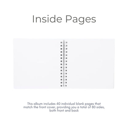 Personalised Caravan Travel Scrapbook | Custom Adventure Journal | Couples Road Trip Photo Album | 20.3 x 20.3cm | 8 x 8 Inch |