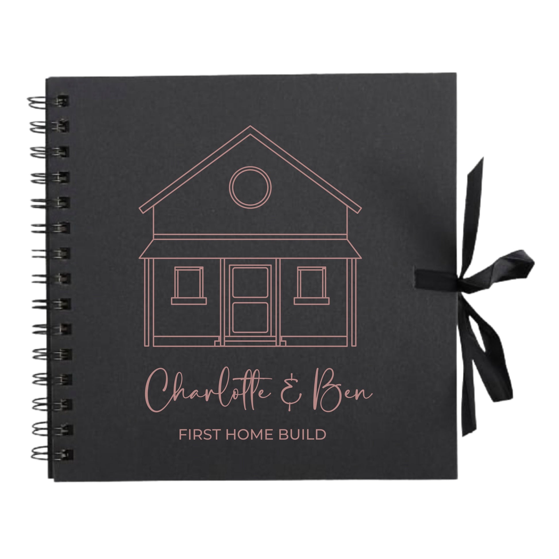 Personalised New Home Scrapbook | Custom House Renovation Journal | First Home Memory Keepsake Book | 20.3 x 20.3cm | 8 x 8 Inch