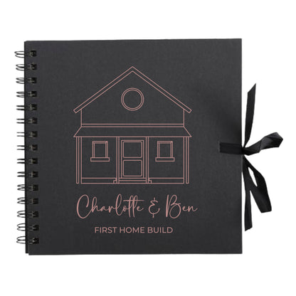 Personalised New Home Scrapbook | Custom House Renovation Journal | First Home Memory Keepsake Book | 20.3 x 20.3cm | 8 x 8 Inch