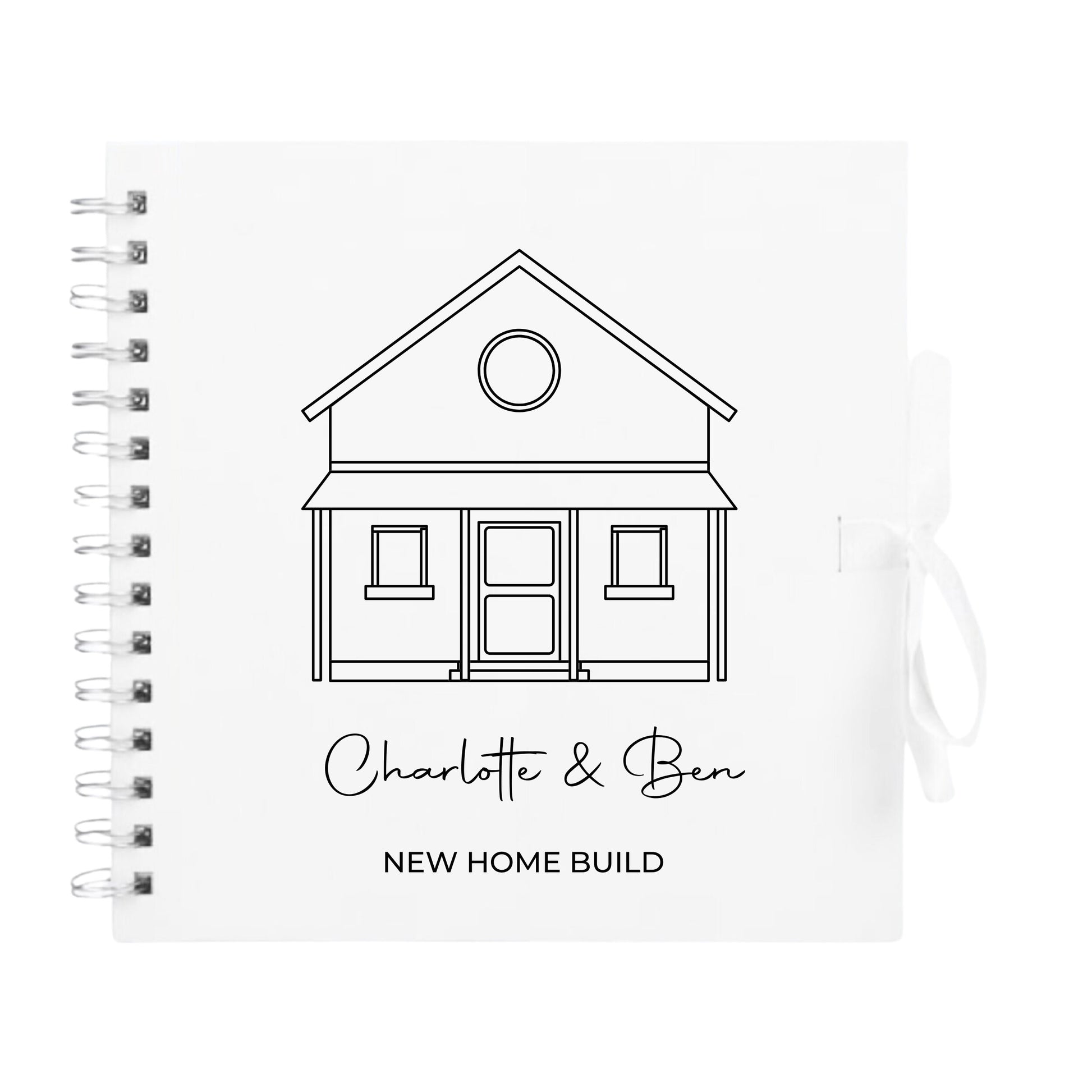 Personalised New Home Scrapbook | Custom House Renovation Journal | First Home Memory Keepsake Book | 20.3 x 20.3cm | 8 x 8 Inch