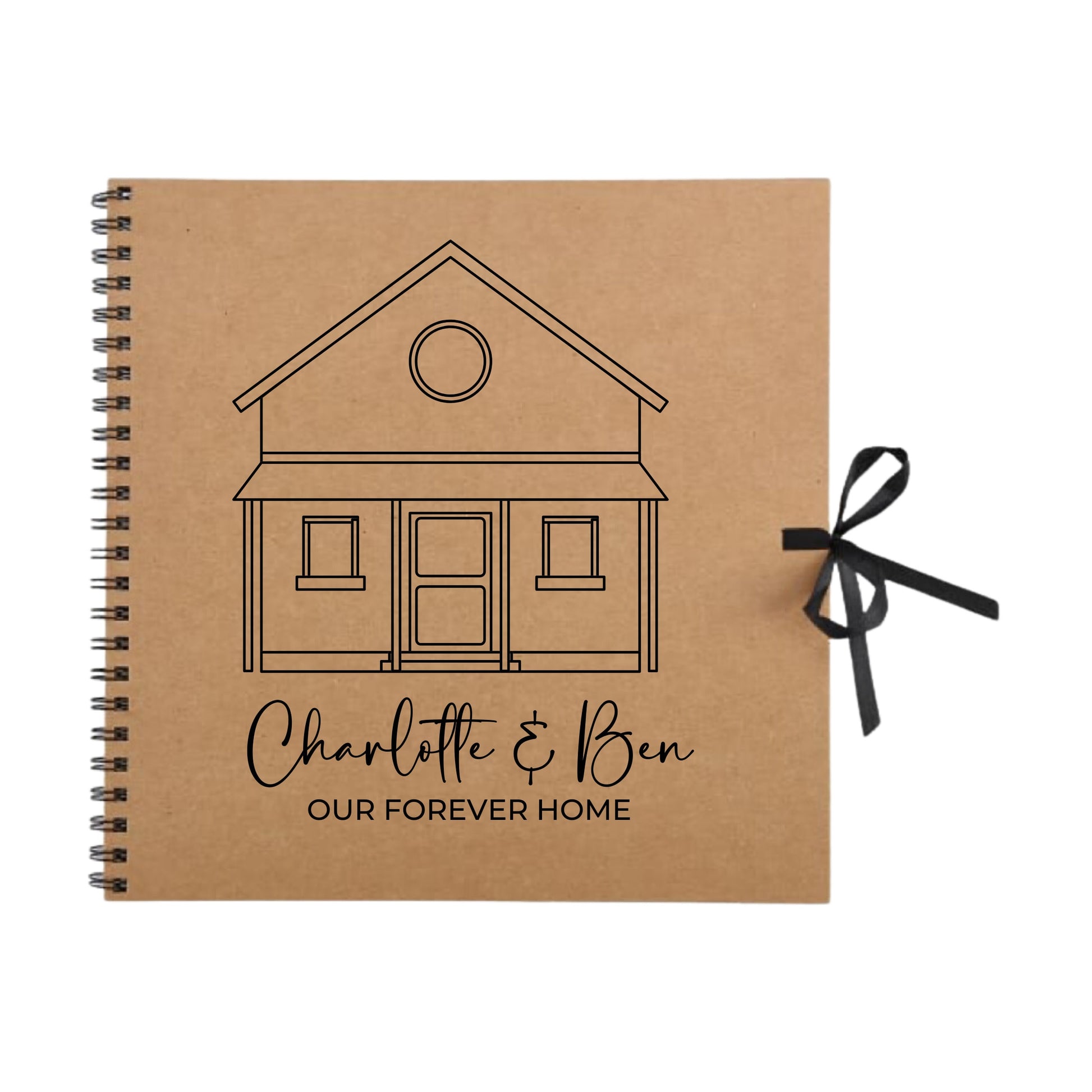 Personalised New Home Scrapbook | Custom House Renovation Journal | First Home Memory Keepsake Book | 30.5 x 30.5cm | 12 x 12 Inch