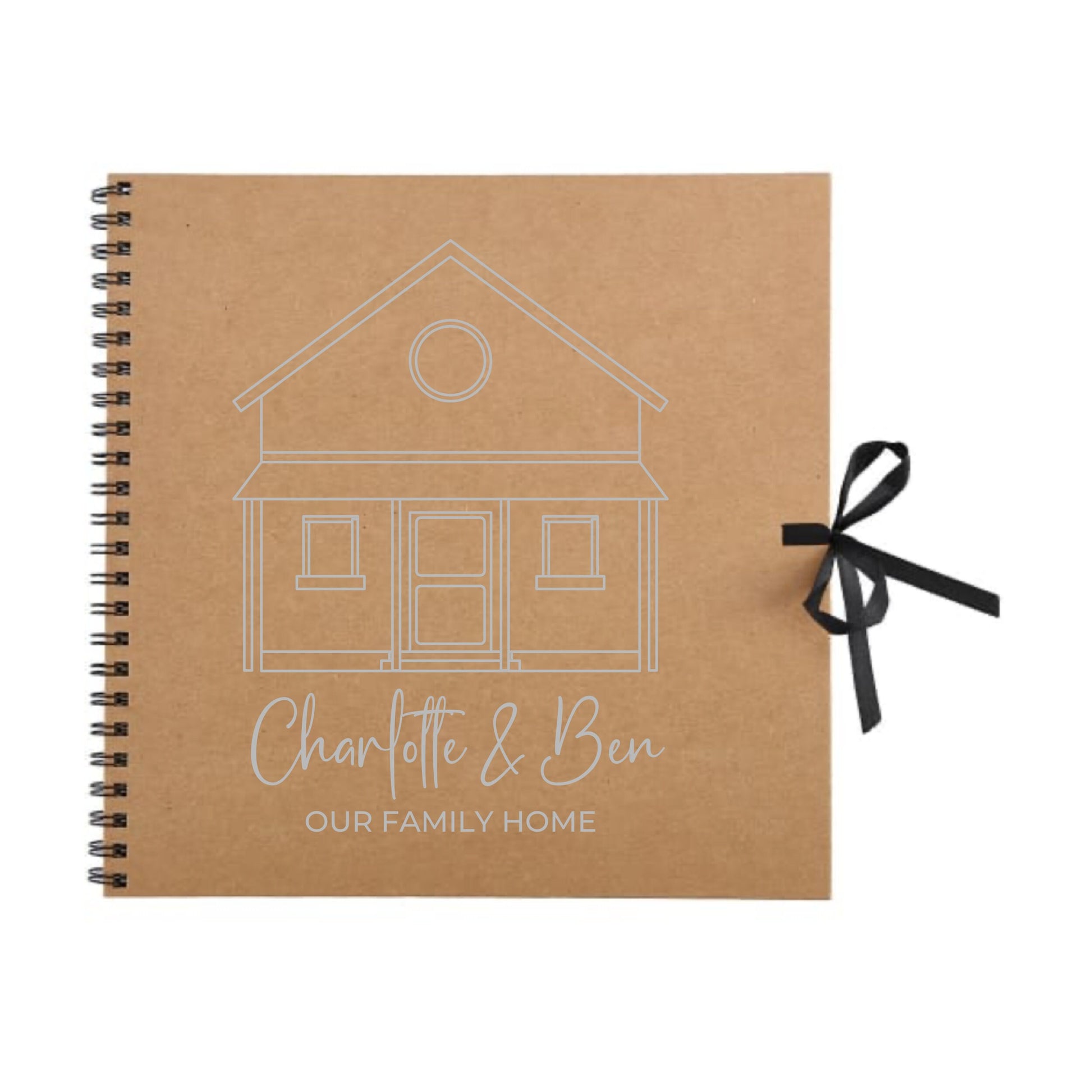 Personalised New Home Scrapbook | Custom House Renovation Journal | First Home Memory Keepsake Book | 30.5 x 30.5cm | 12 x 12 Inch