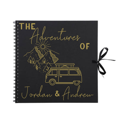 Personalised Travel Scrapbook | Custom Campervan Adventure Photo Album | Couples Memory Book Gift | 30.5 x 30.5cm | 12 x 12 Inch|