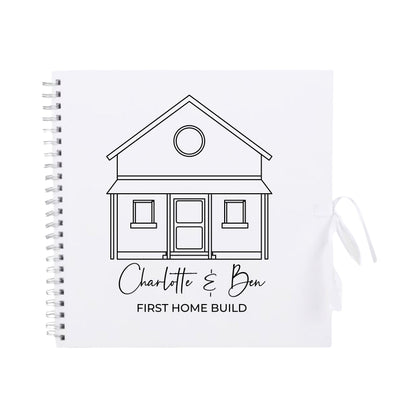 Personalised New Home Scrapbook | Custom House Renovation Journal | First Home Memory Keepsake Book | 30.5 x 30.5cm | 12 x 12 Inch