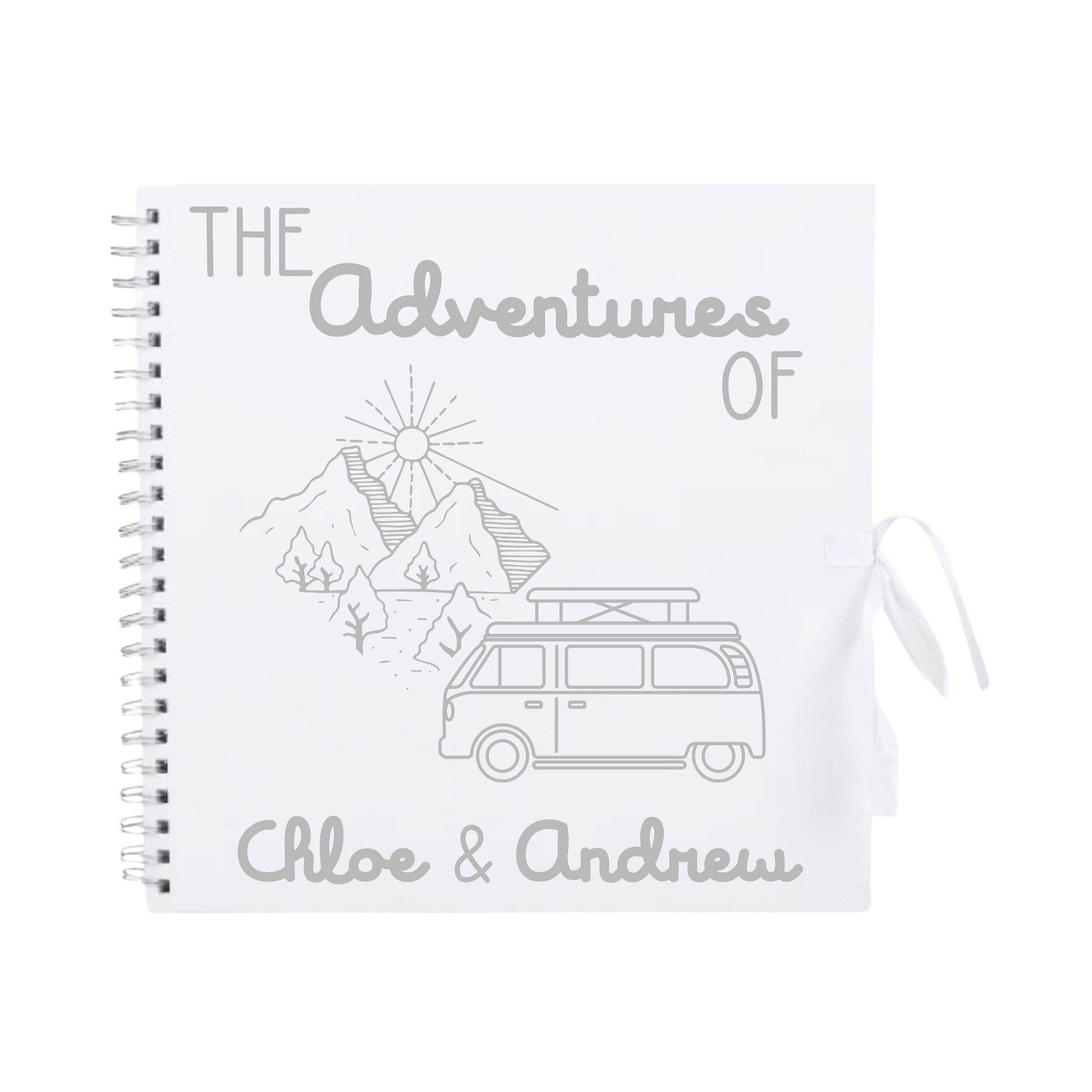 Personalised Travel Scrapbook | Custom Campervan Adventure Photo Album | Couples Memory Book Gift | 30.5 x 30.5cm | 12 x 12 Inch|