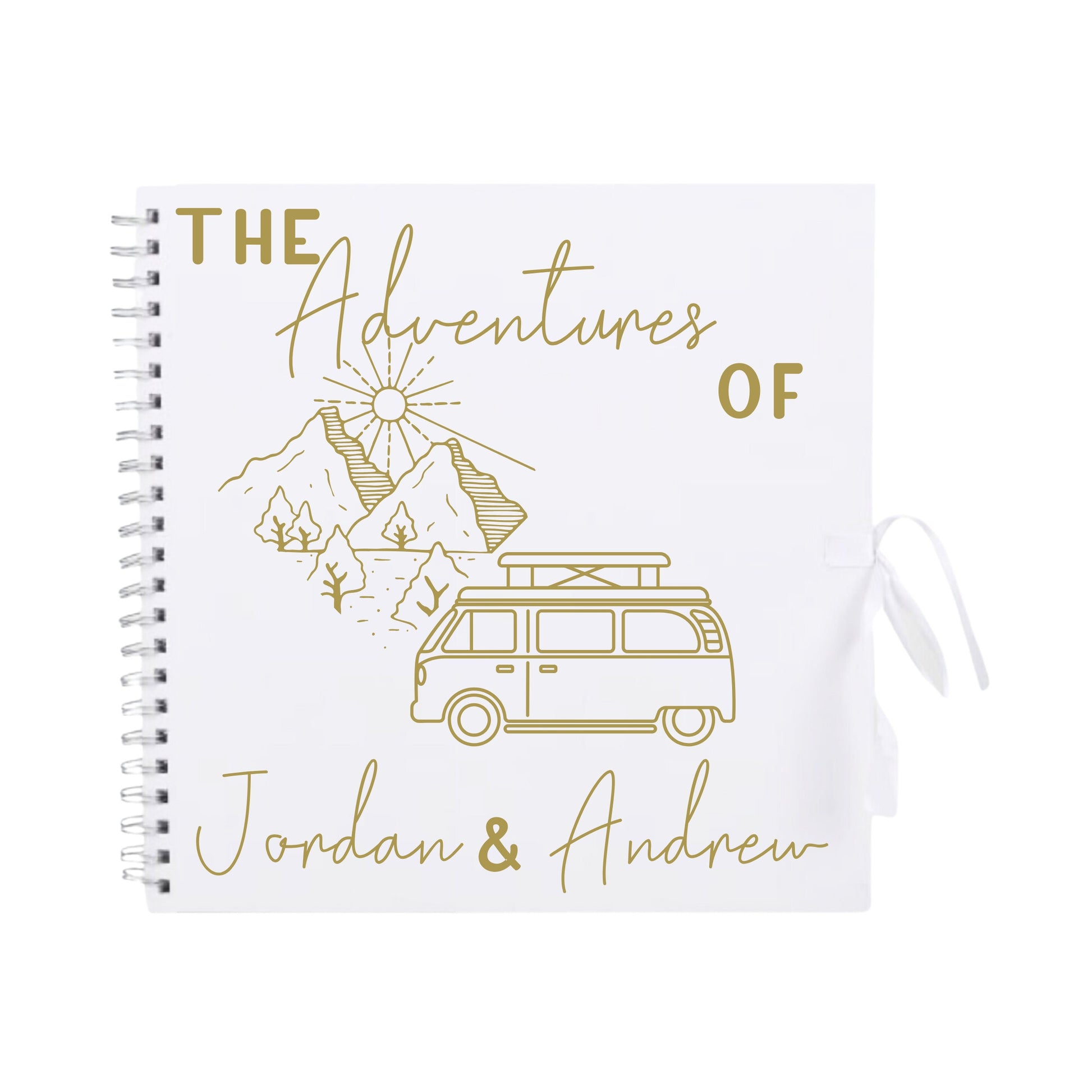 Personalised Travel Scrapbook | Custom Campervan Adventure Photo Album | Couples Memory Book Gift | 30.5 x 30.5cm | 12 x 12 Inch|