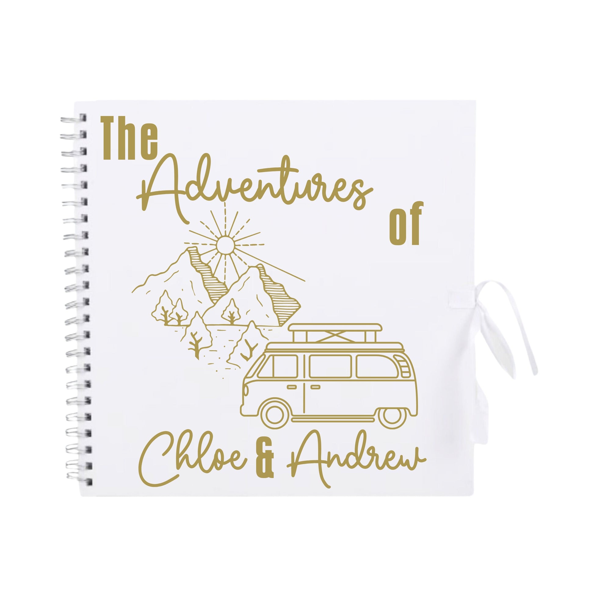 Personalised Travel Scrapbook | Custom Campervan Adventure Photo Album | Couples Memory Book Gift | 30.5 x 30.5cm | 12 x 12 Inch|