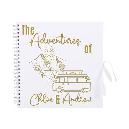 Personalised Travel Scrapbook | Custom Campervan Adventure Photo Album | Couples Memory Book Gift | 30.5 x 30.5cm | 12 x 12 Inch|